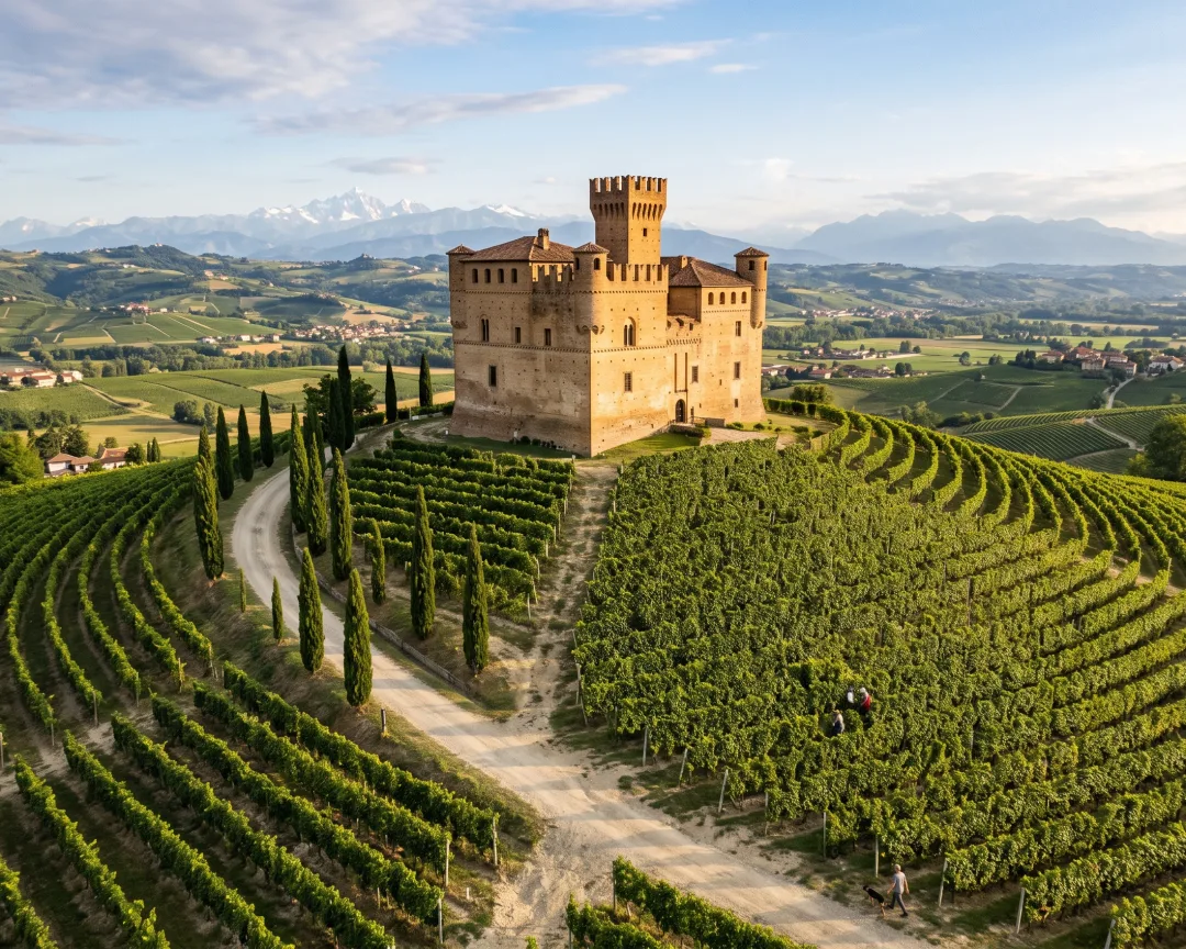 An eleventh-century castle with a wine library inside