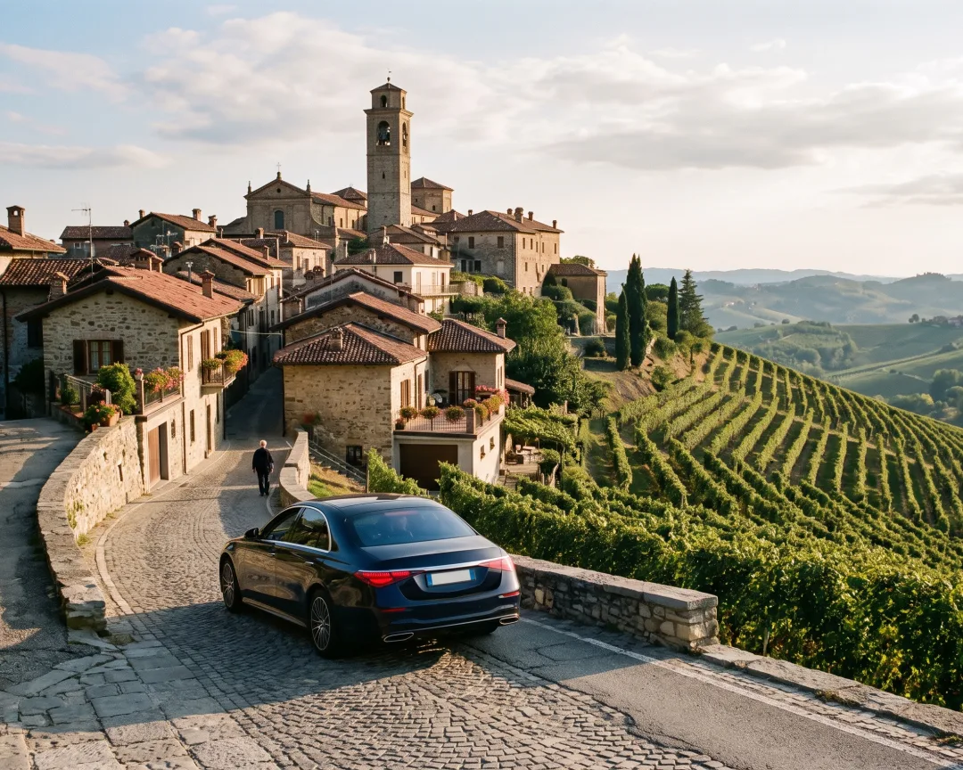 The train reaches Alba, not Barolo